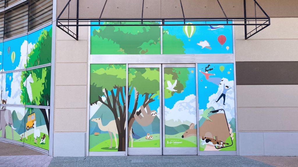 空きテナントサッシュガラス装飾の画像3